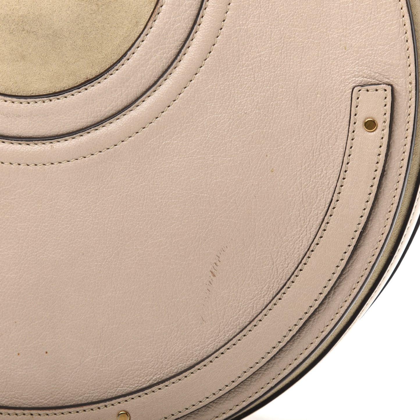 Calfskin Suede Medium Pixie Bag Abstract White