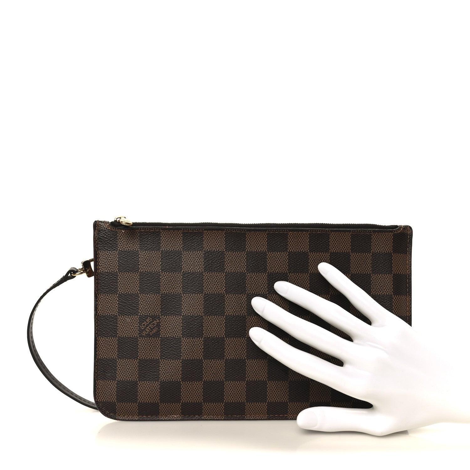 Louis Vuitton Damier Ebene Neverfull MM GM Pochette 2 of 8