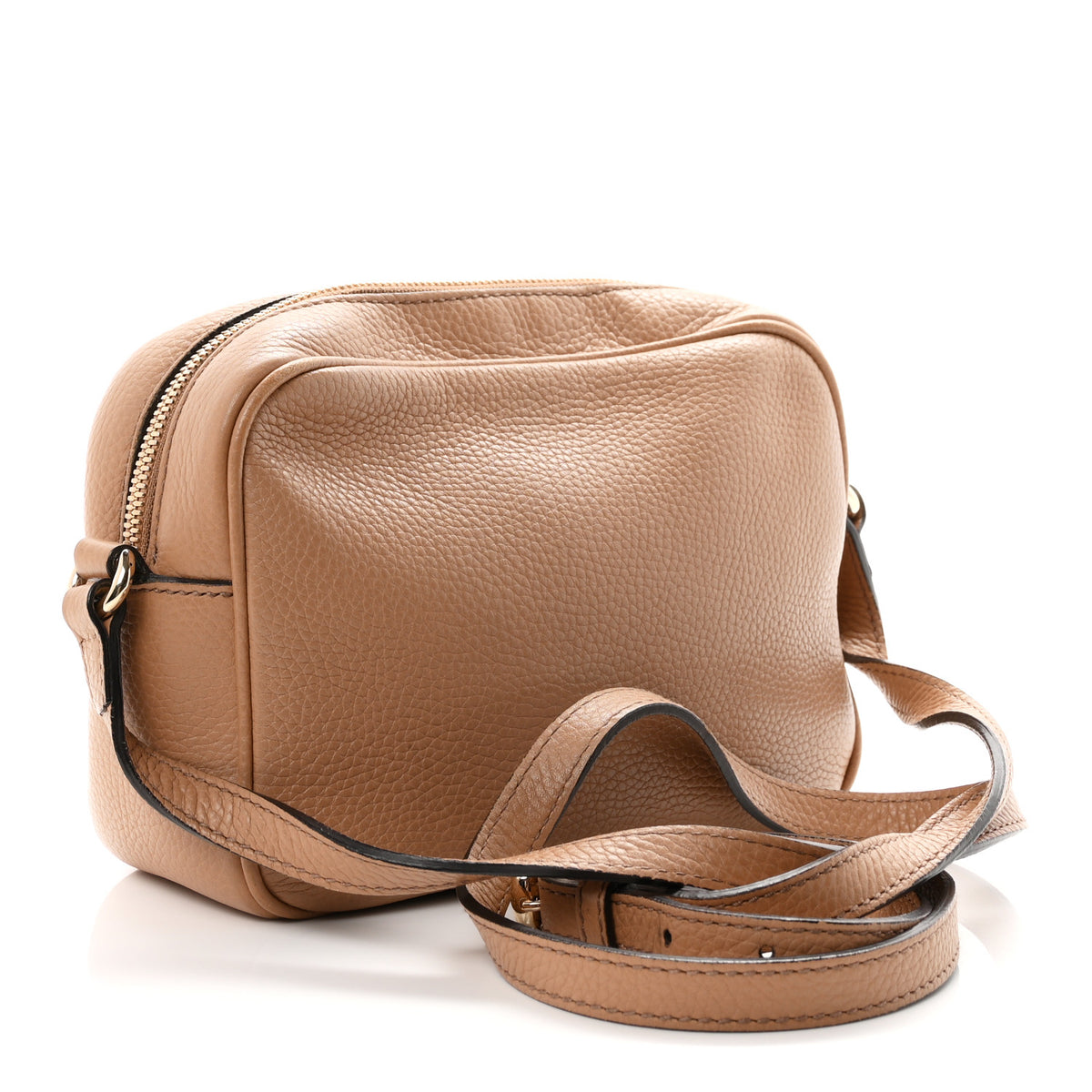 Gucci Pebbled Calfskin Small Soho Disco Bag Camelia 2 of 10