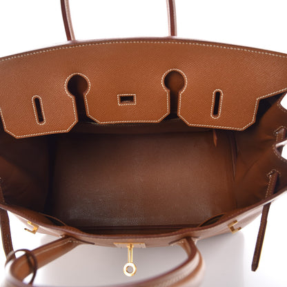 Hermes Courchevel Birkin 35 Gold 7 of 39