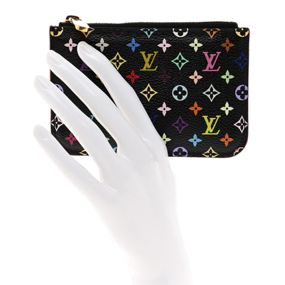 Louis Vuitton Monogram Multicolor Key Pouch Black Grenade 2 of 8