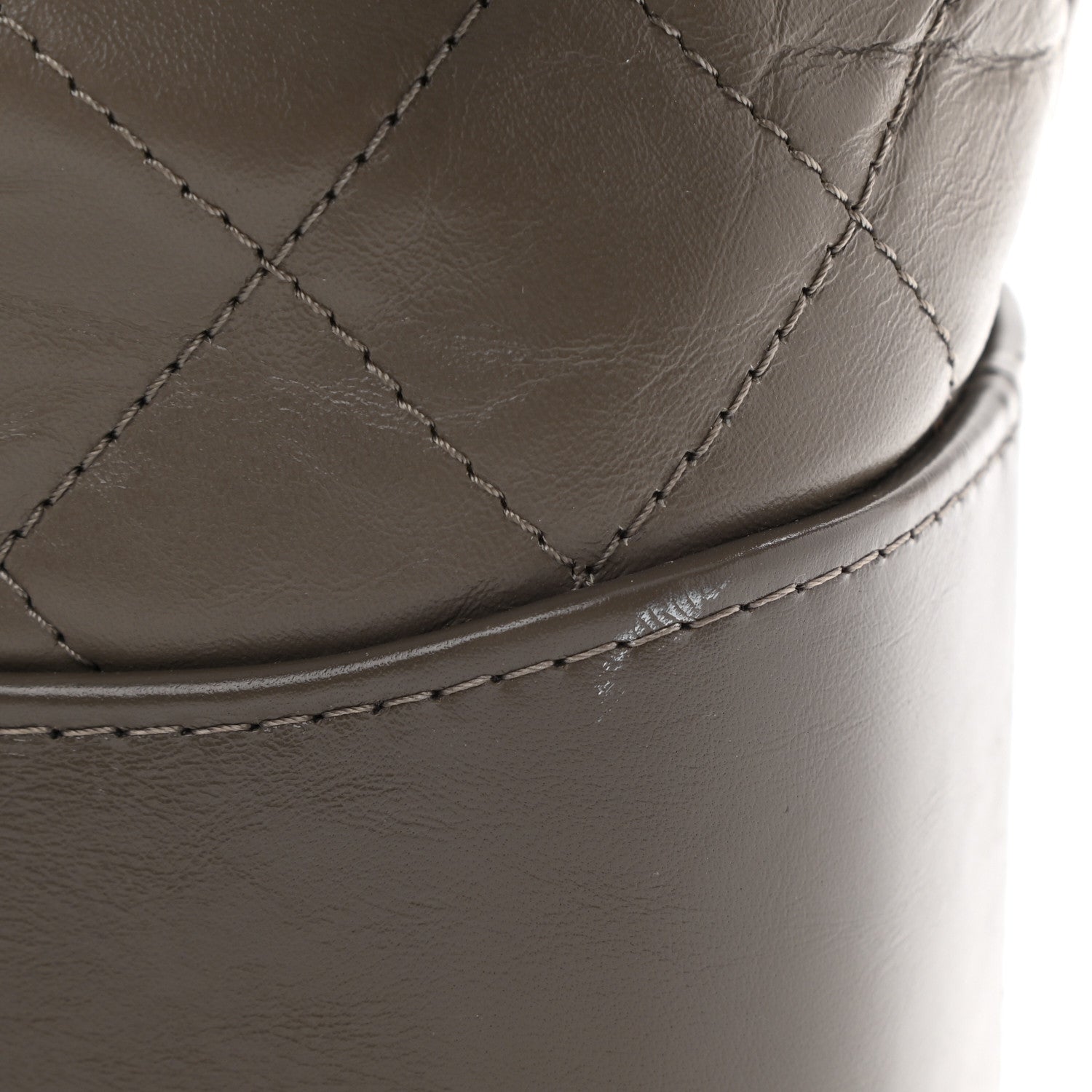 Chanel Aged Calfskin Quilted Medium Gabrielle Hobo Grey 11 of 12