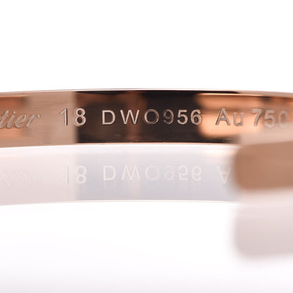 Cartier 18K Pink Gold LOVE Cuff Bracelet 18 5 of 7
