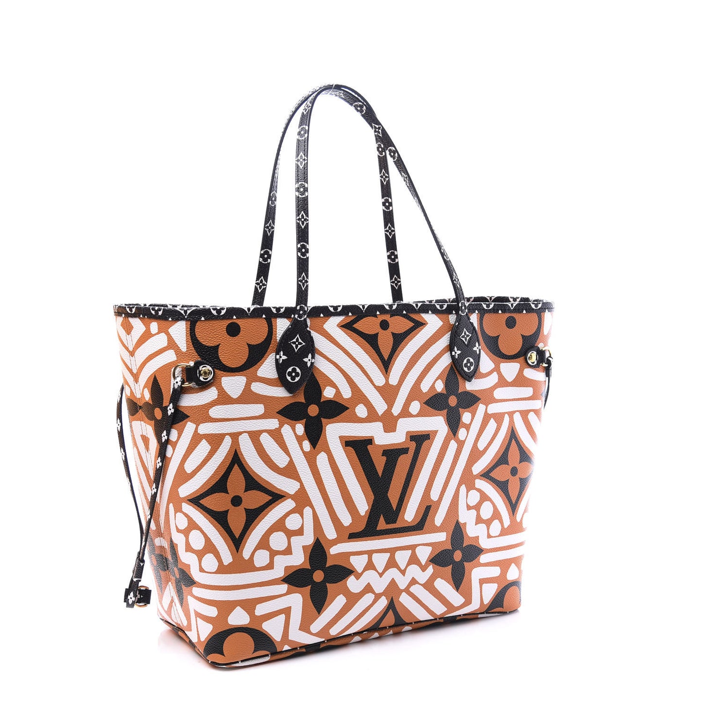 Monogram Giant Crafty Neverfull MM Creme Caramel