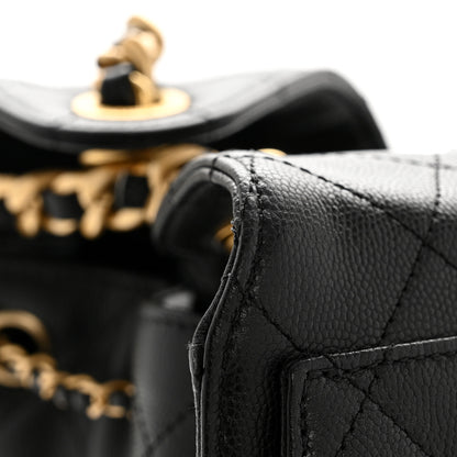 Chanel Caviar Quilted Small Chanel 25 Handbag Black 12 of 14