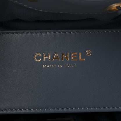 Chanel Suede Quilted Small Chanel 25 Handbag Blue 6 of 11