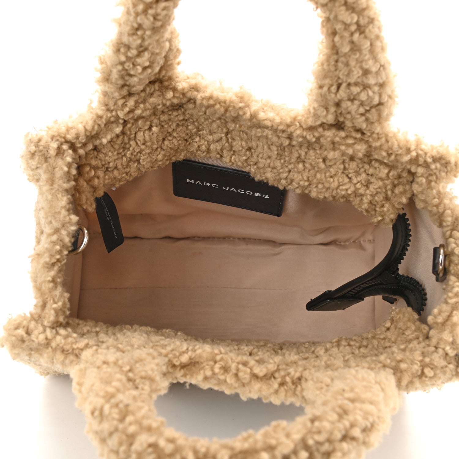 Marc Jacobs Polyester Cotton Mini The Teddy Traveler Tote Bag Beige 5 of 9