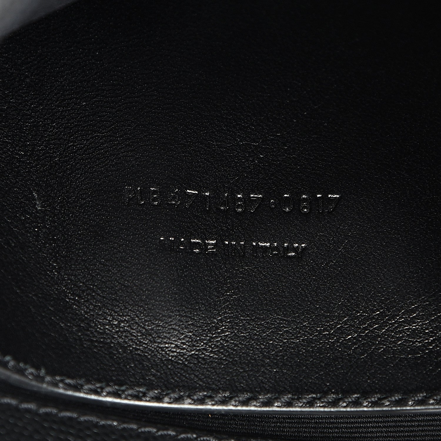 Saint Laurent Grain De Poudre Medium West Hollywood Monogram Fold-Over Black 6 of 10