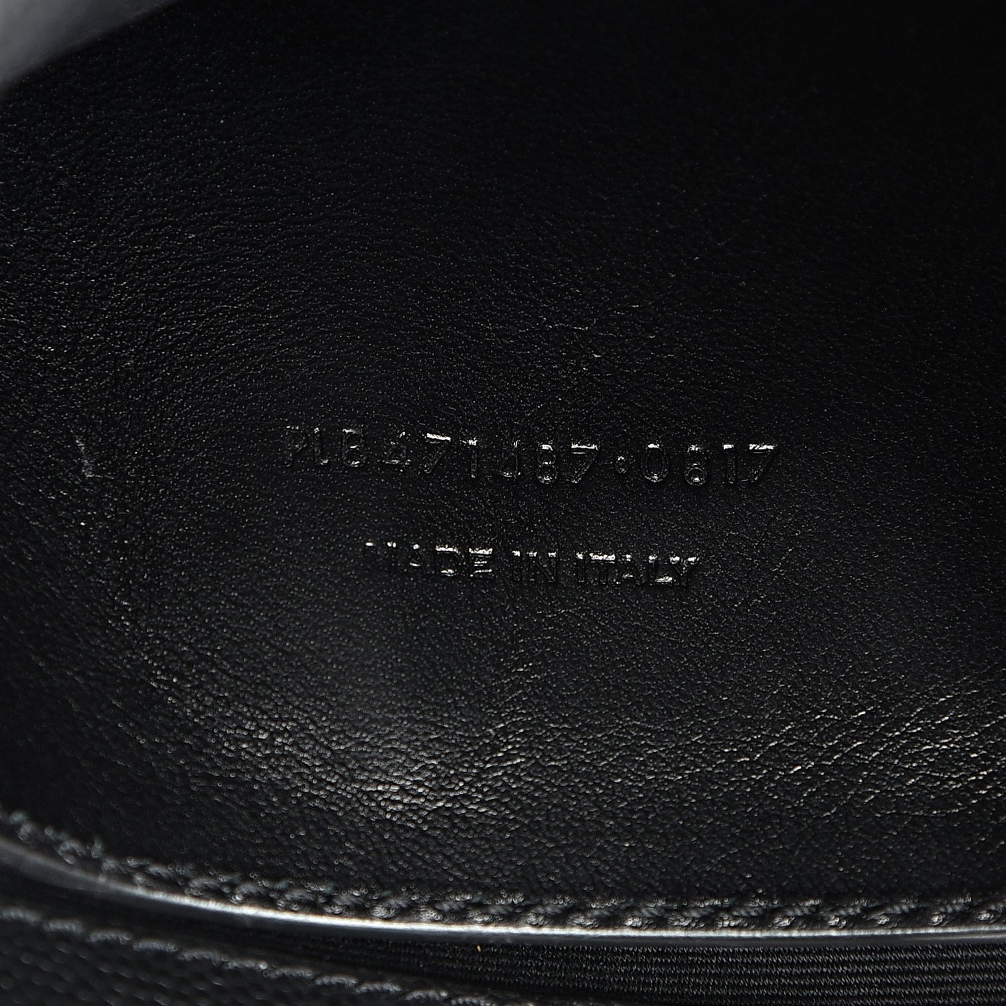 Grain De Poudre Medium West Hollywood Monogram Fold-Over Black