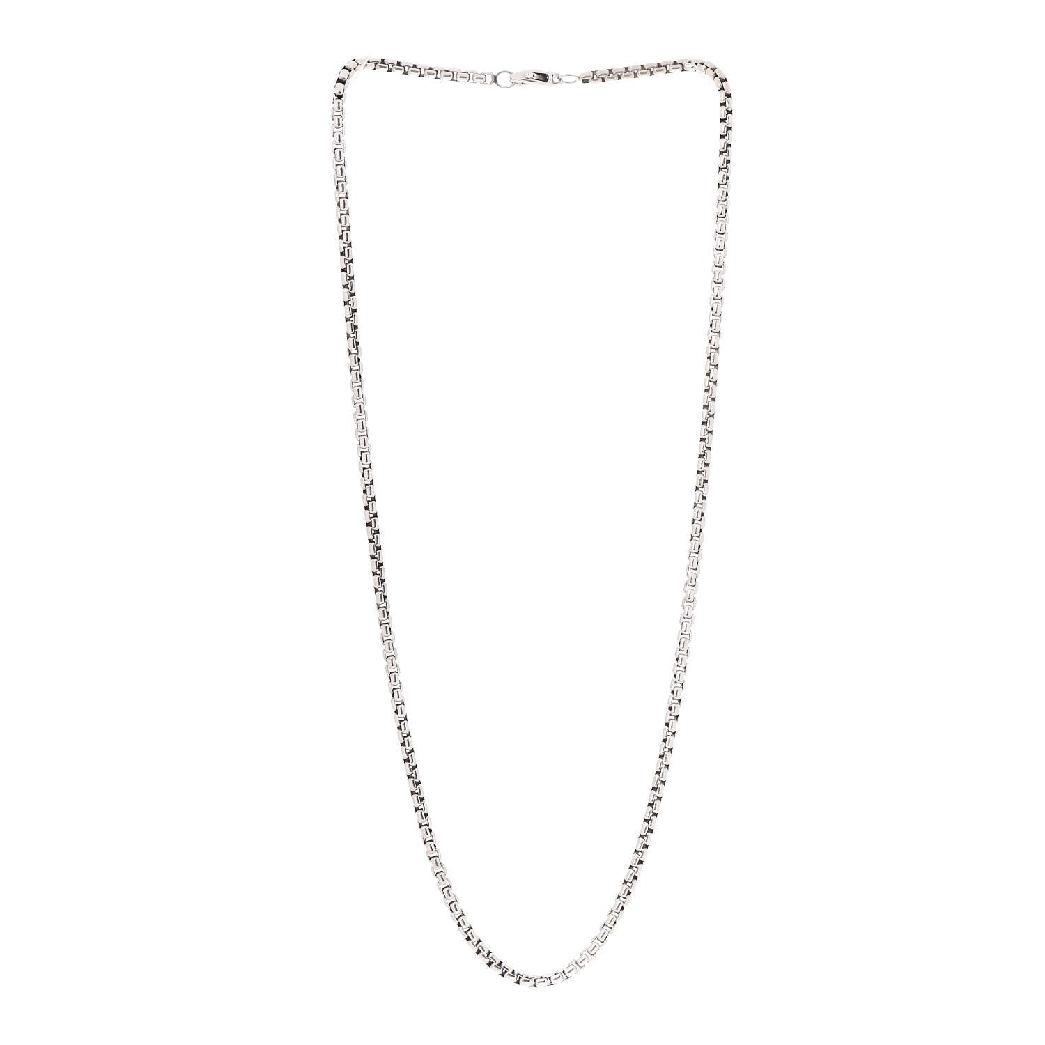 David Yurman Sterling Silver 3.6mm Medium Box Chain Necklace 22" 3 of 5