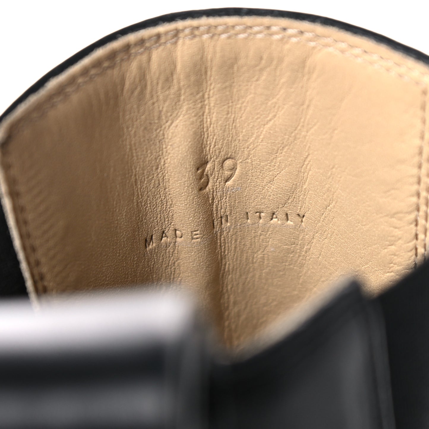 Calfskin The Flash Chelsea Boots 39 Black Grass