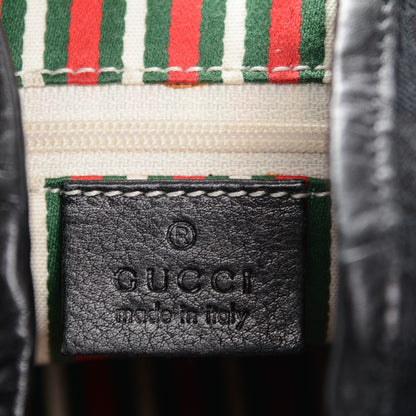 Gucci Monogram Medium New Britt Hobo Black 6 of 7
