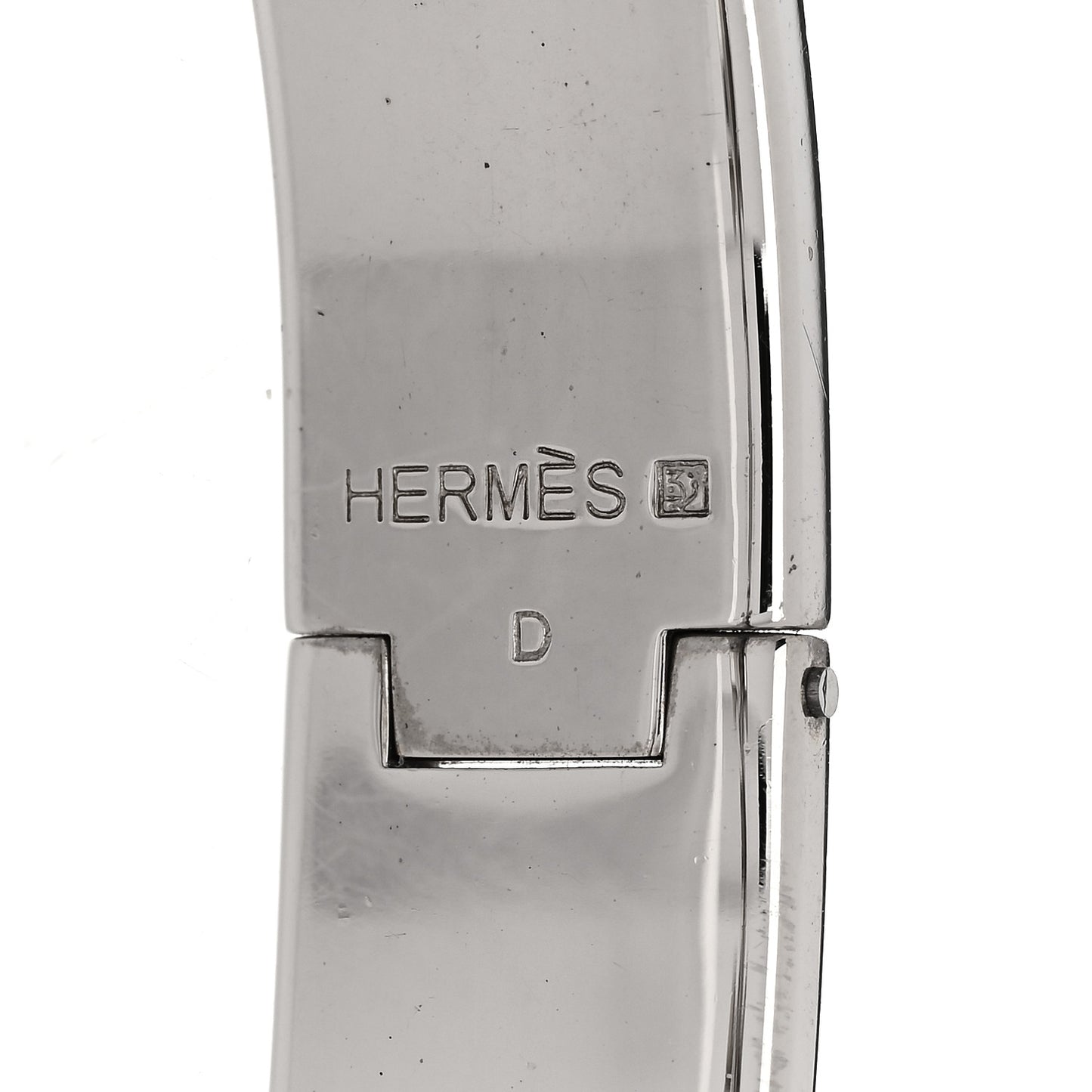Enamel Narrow Clic Clac H Bracelet GM Black