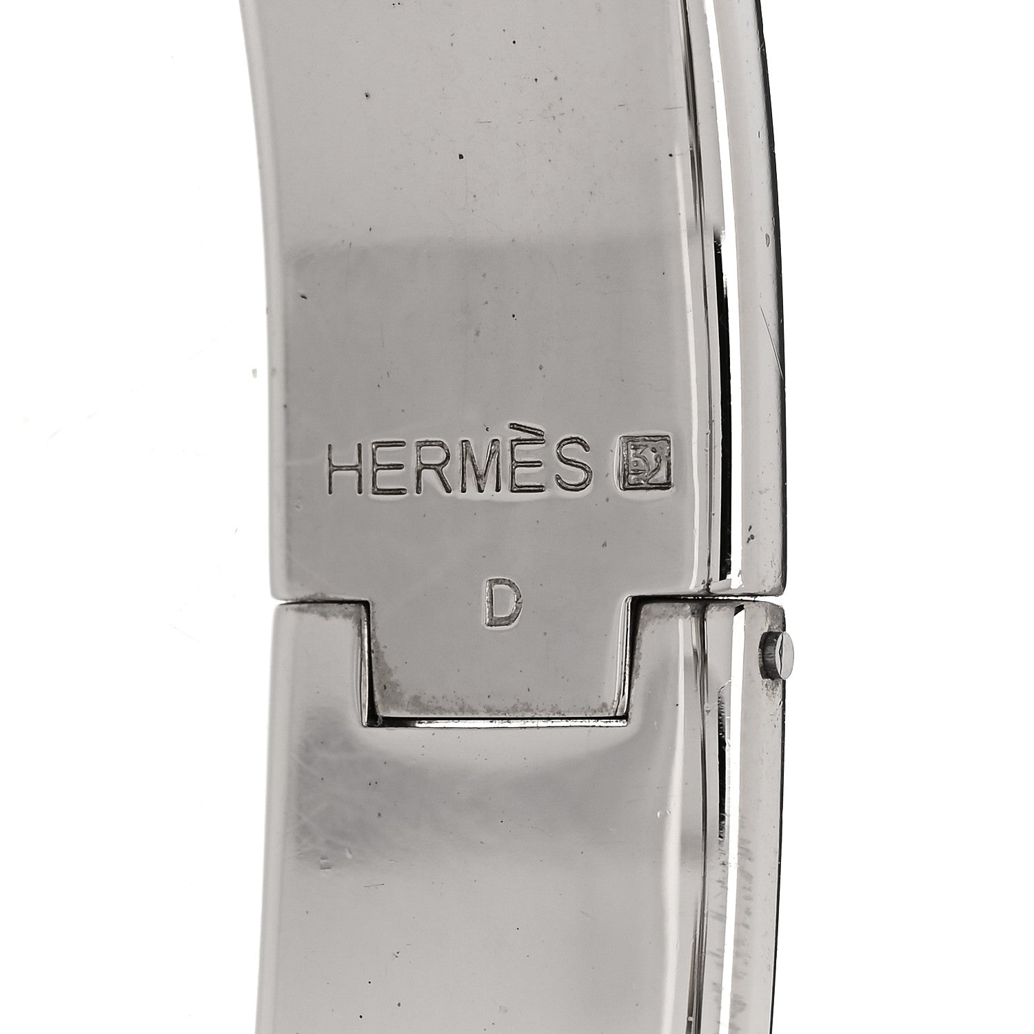 Hermes Enamel Narrow Clic Clac H Bracelet GM Black 4 of 4