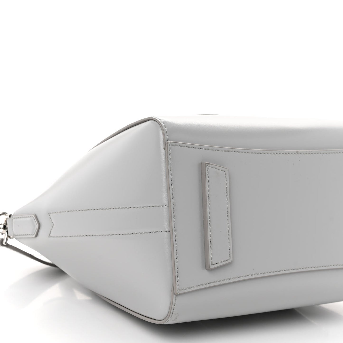 Box Calfskin Small Lock Antigona Shoulder Bag Cloud Grey