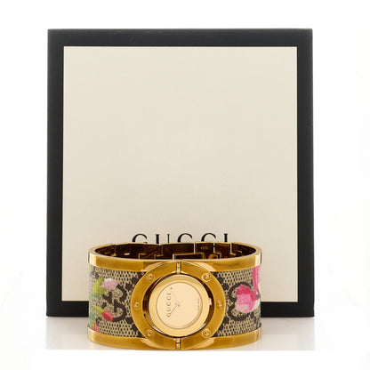 Gucci Stainless Steel Canvas 33mm Twirl GG Supreme Blooms Quartz Watch 5 of 5