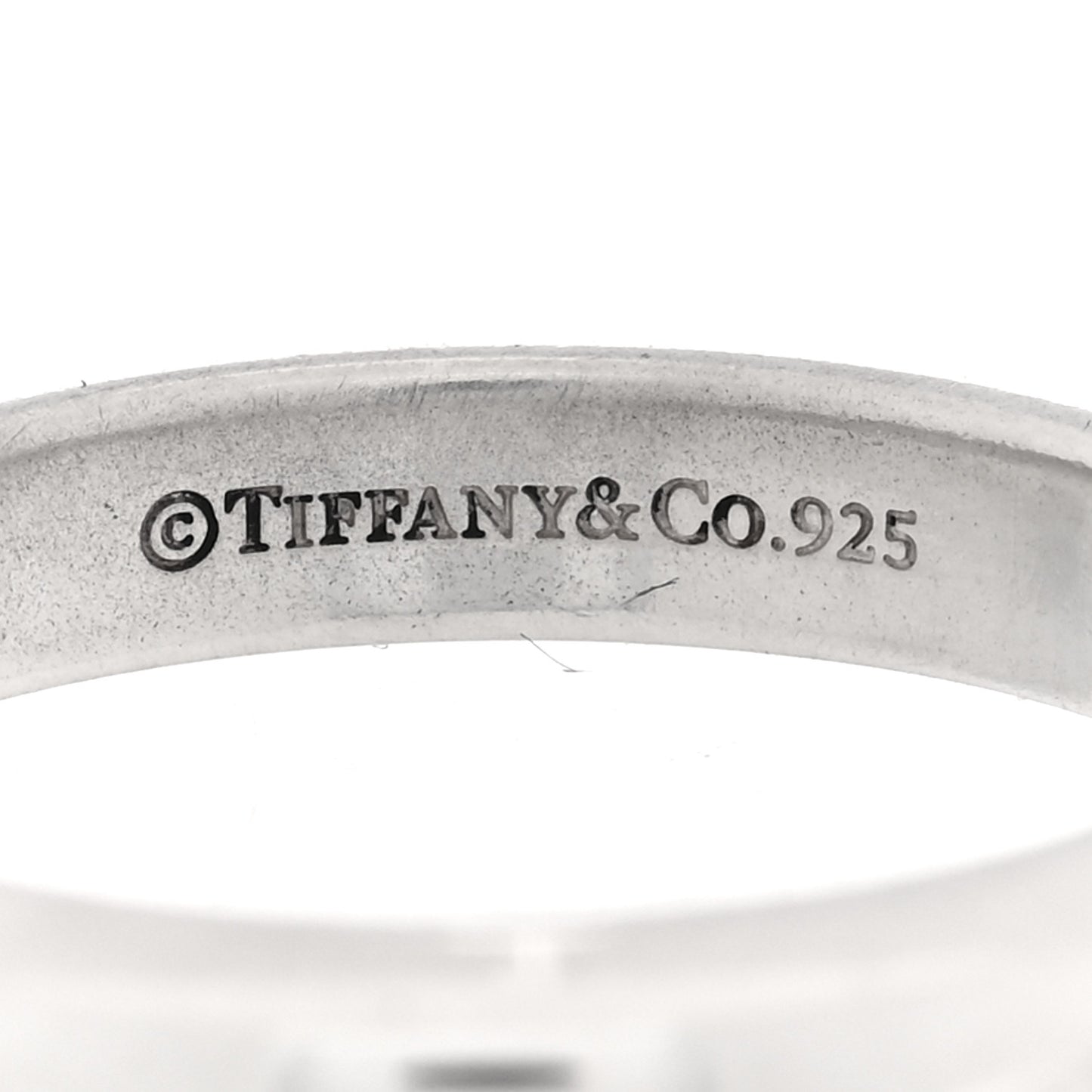 Sterling Silver Enamel Return to Tiffany Double Heart Ring 50 5.5 Blue