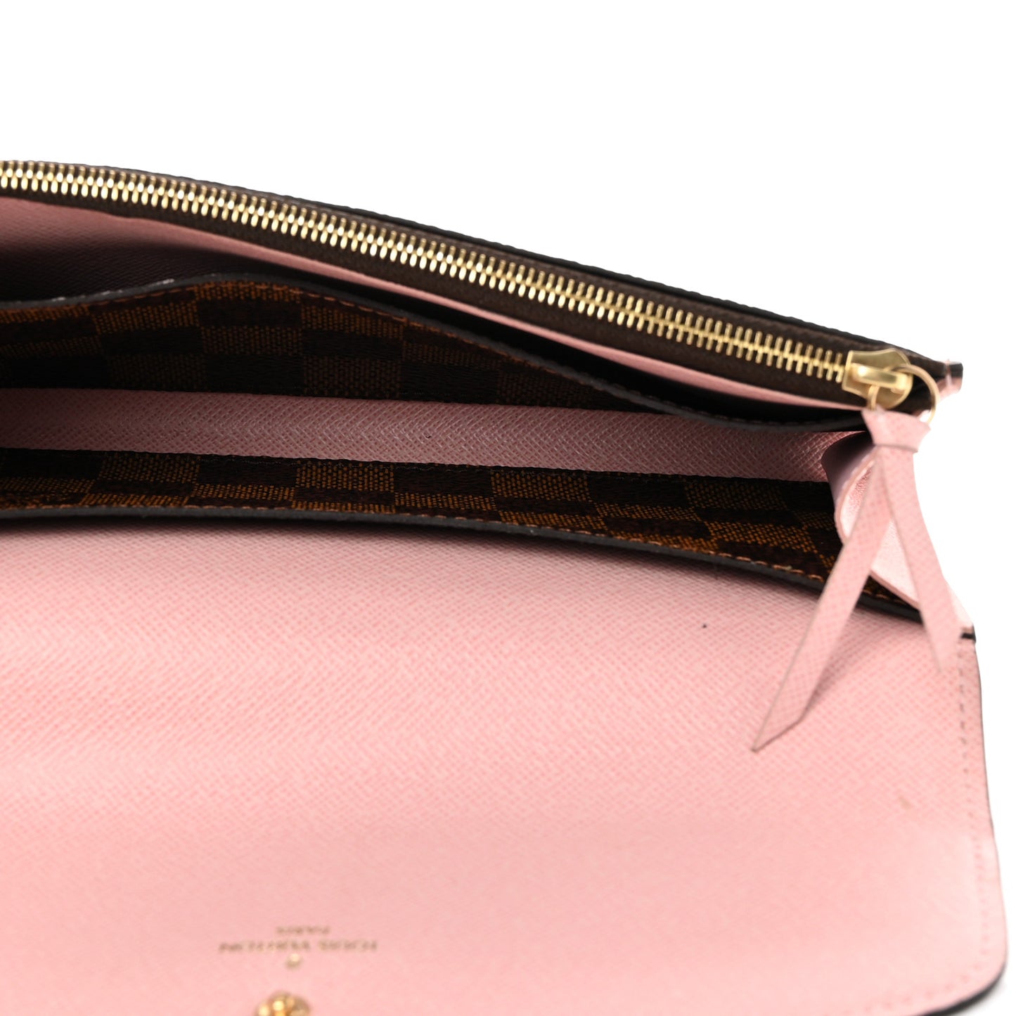 Damier Ebene Emilie Wallet Rose Ballerine