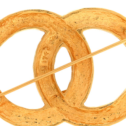 Chanel Crystal CC Brooch Gold 3 of 3