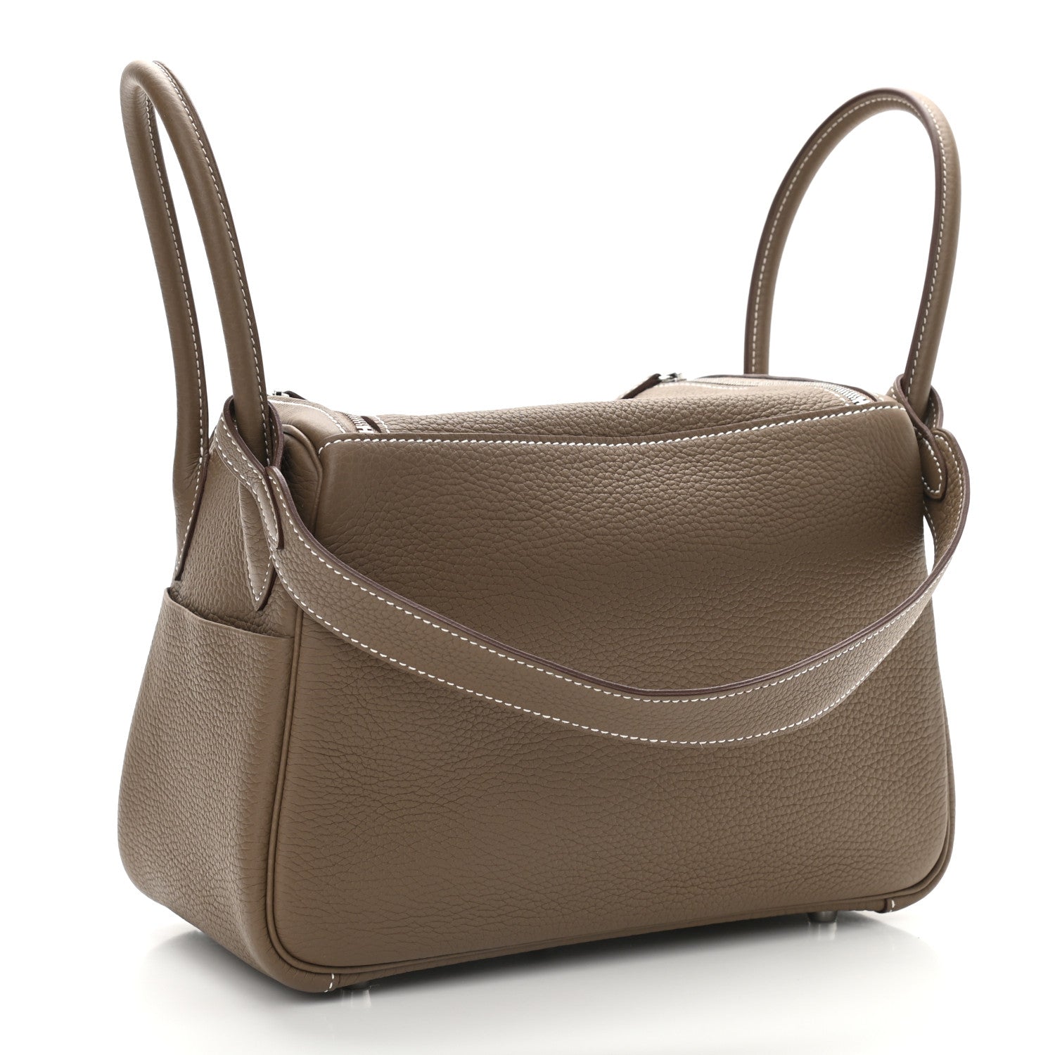 Hermes Taurillon Clemence Lindy 26 Etoupe 3 of 9