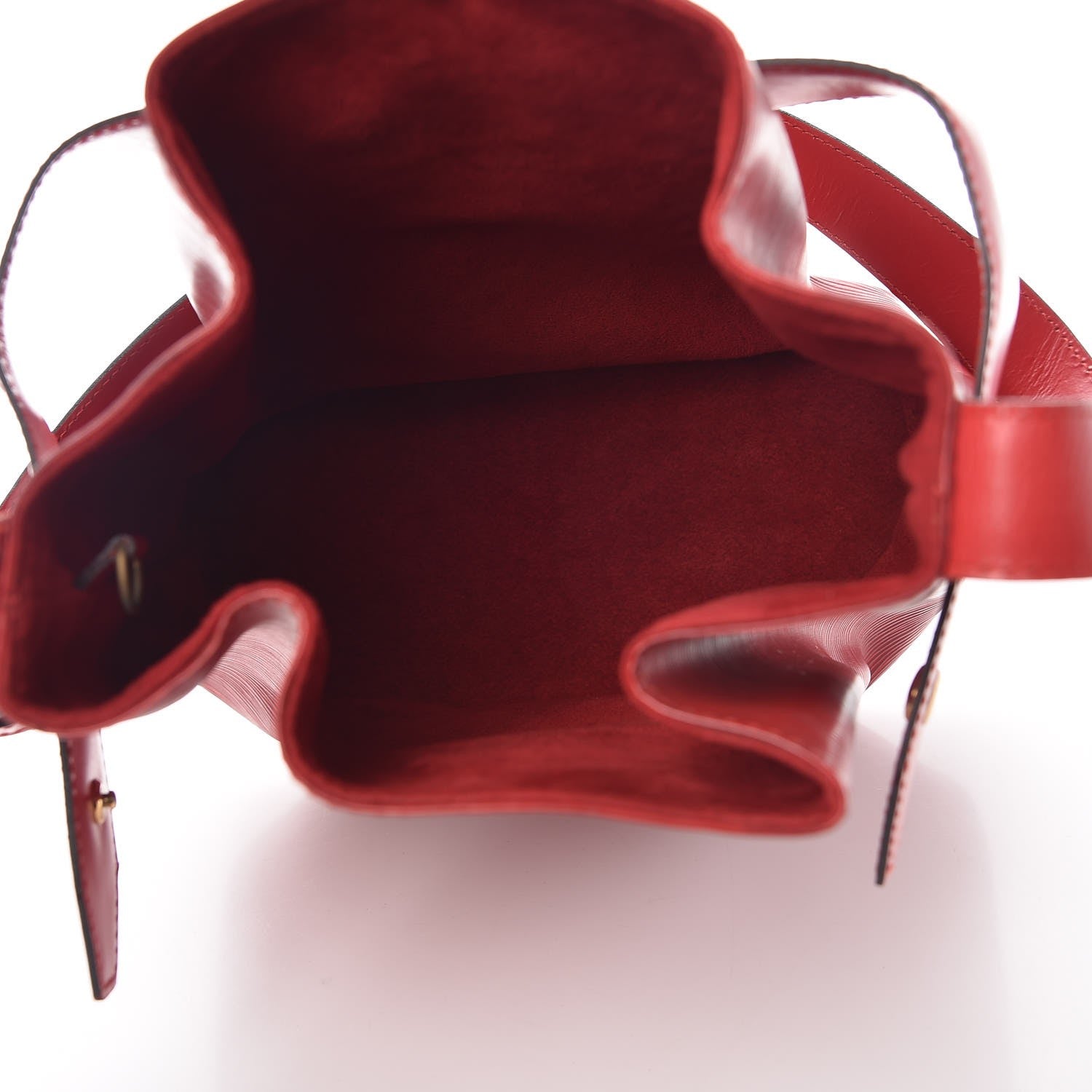 Louis Vuitton Epi Sac D'Epaule Castillan Red 5 of 12