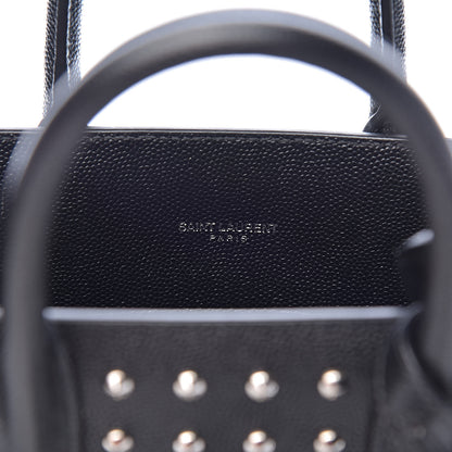 Saint Laurent Calfskin Studded Nano Sac De Jour Black 6 of 11