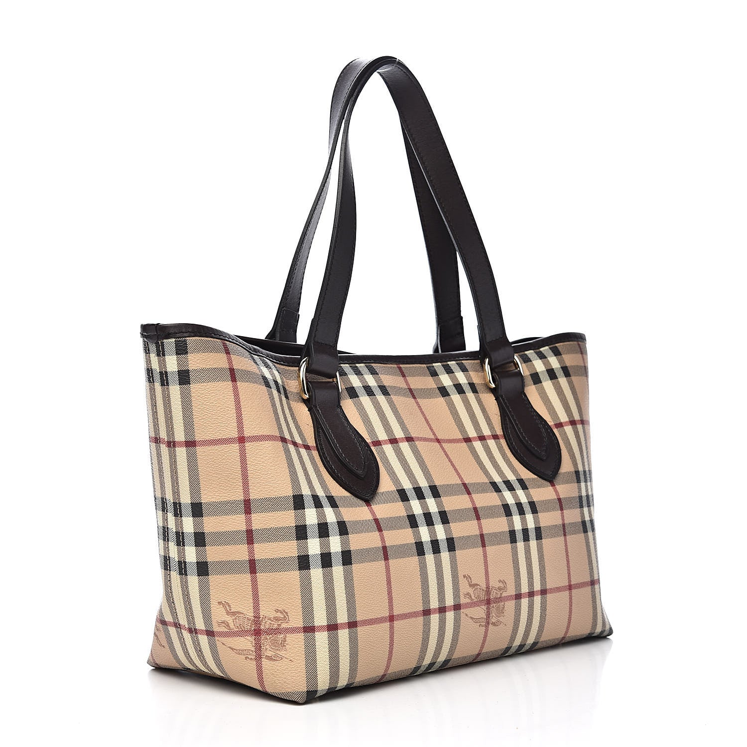 Burberry Haymarket Check Tote Chocolate 3 of 12