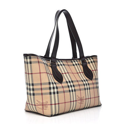 Burberry Haymarket Check Tote Chocolate 3 of 12