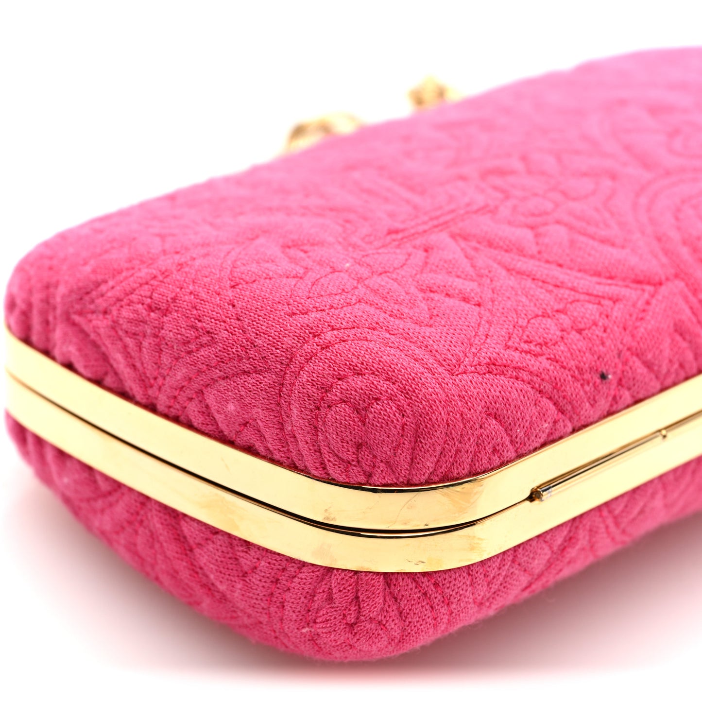 Jersey Monogram Motard Minaudiere Clutch Pink