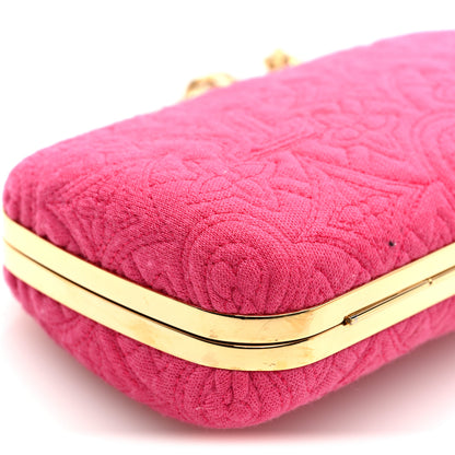 Louis Vuitton Jersey Monogram Motard Minaudiere Clutch Pink 8 of 9