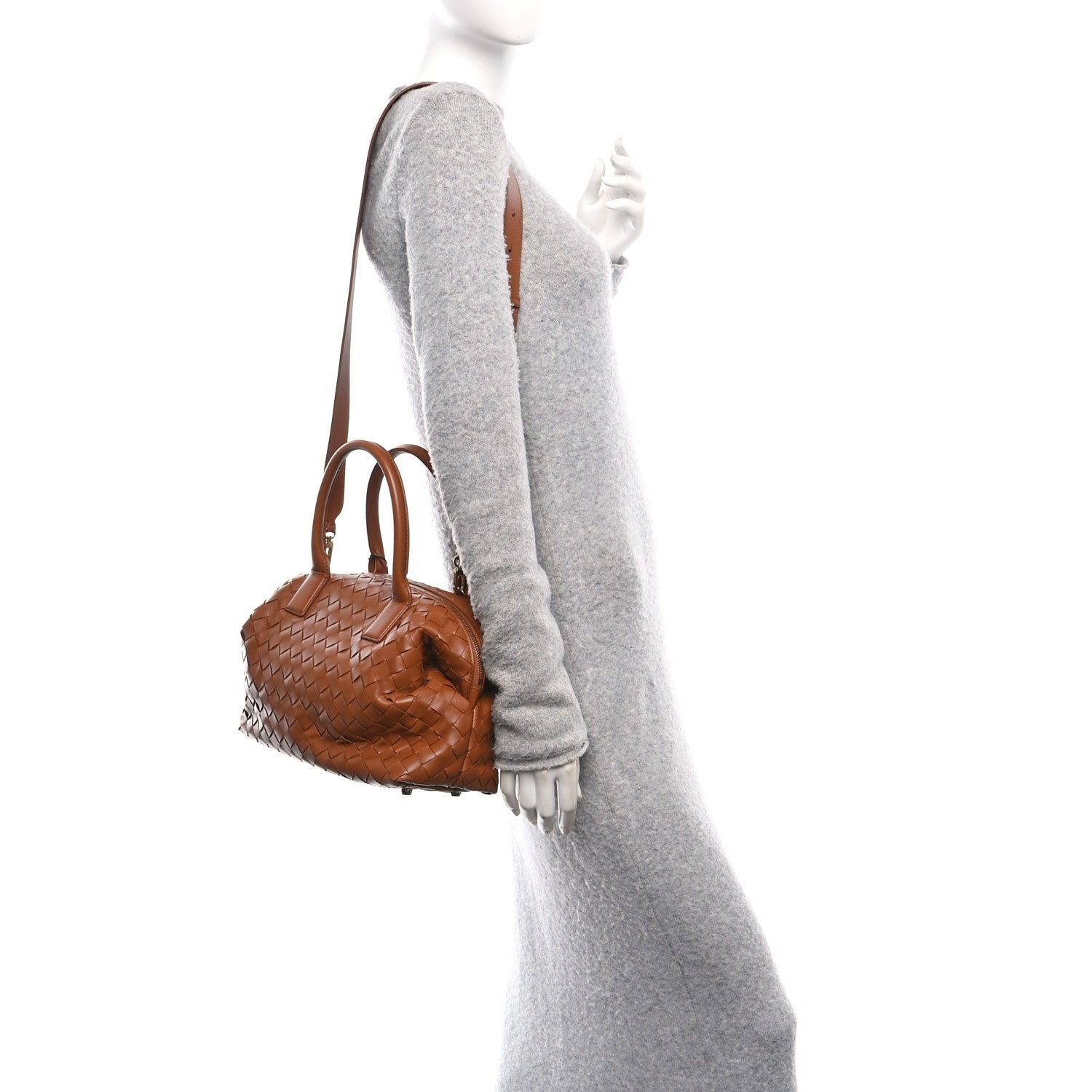 Bottega Veneta Nappa Intrecciato Bauletto Wood 2 of 10
