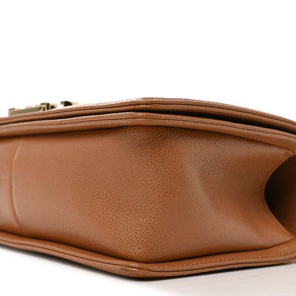 Chanel Caviar Quilted Medium Boy Flap Brown 10 of 10