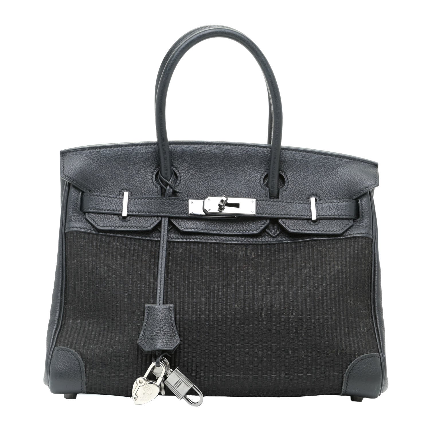 Hermes Taurillon Clemence Crinoline Birkin 30 Black 1 of 21