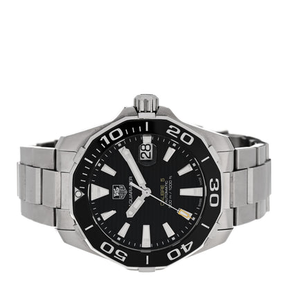 Tag Heuer Stainless Steel 41mm Aquaracer 300M Automatic Watch Black WAY211A-1 2 of 4