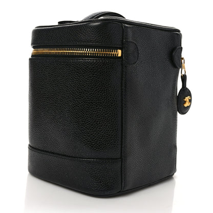 Chanel Caviar Vanity Cosmetic Case Black 3 of 8