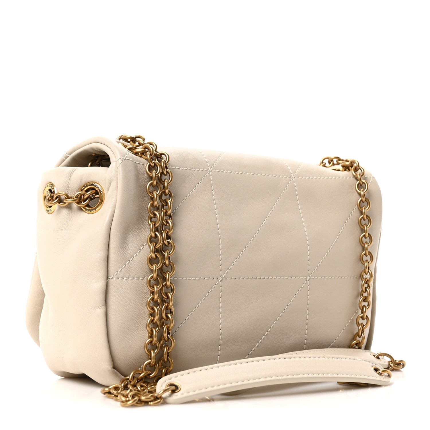 Saint Laurent Lambskin Matelasse Monogram Mini Jamie 4.3 Crema Soft 3 of 10