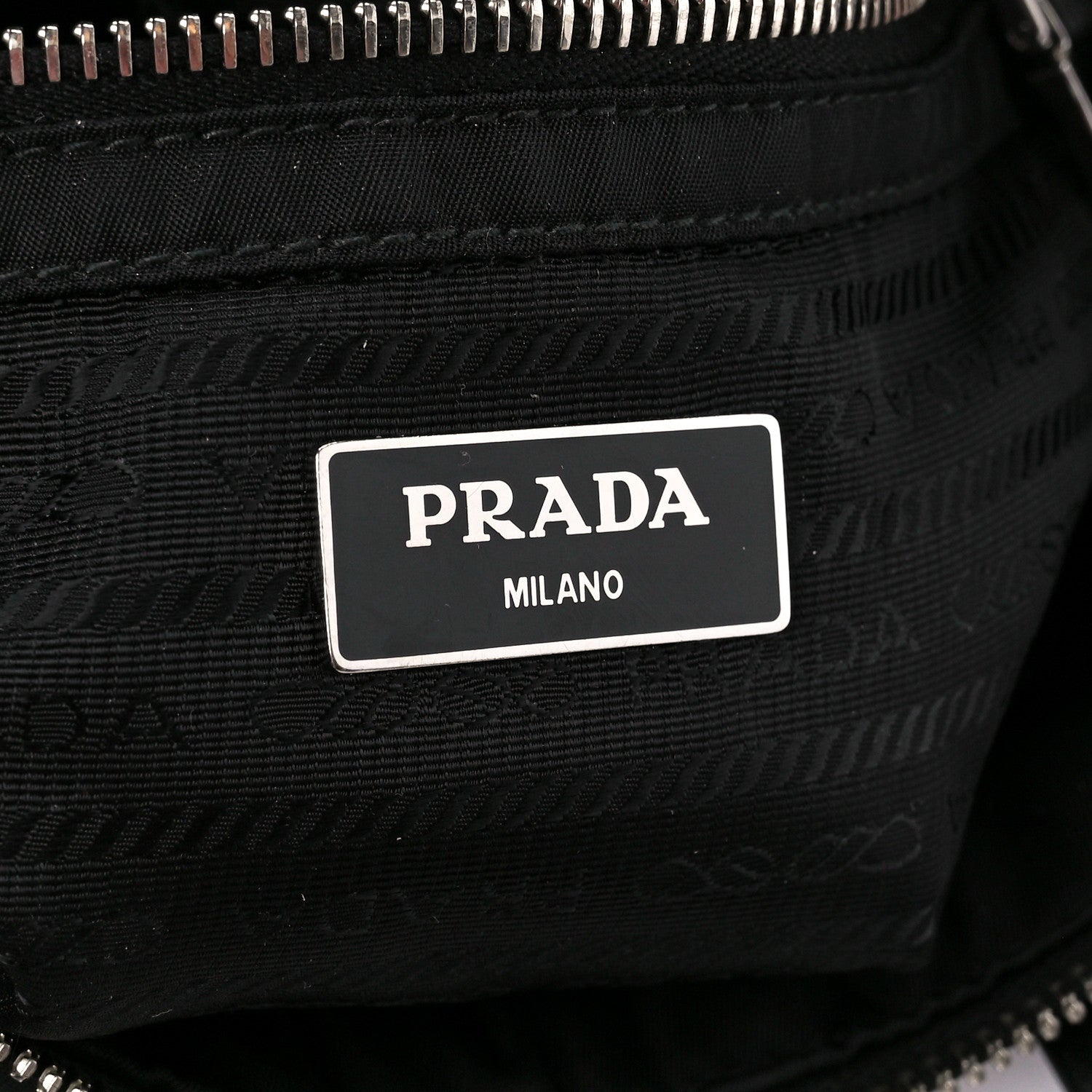 Prada Re-Nylon Nappa Triangle Quilted Padded Double Handled Zip Pocket Tote Black 6 of 13