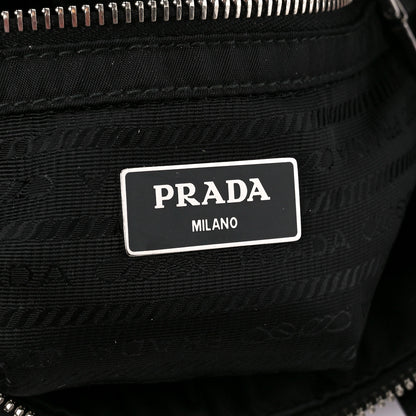 Prada Re-Nylon Nappa Triangle Quilted Padded Double Handled Zip Pocket Tote Black 6 of 13
