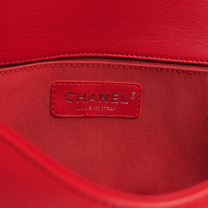 Chanel Calfskin Quilted Medium Boy Flap Red 7 of 8