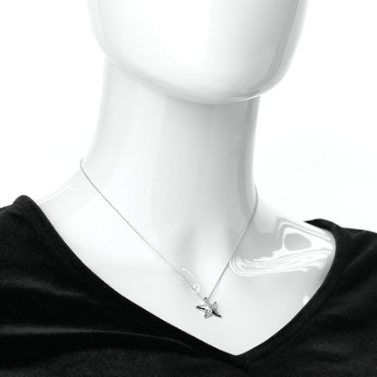 Tiffany Platinum Diamond 15mm Elsa Peretti Pave Starfish Pendant Necklace 2 of 8
