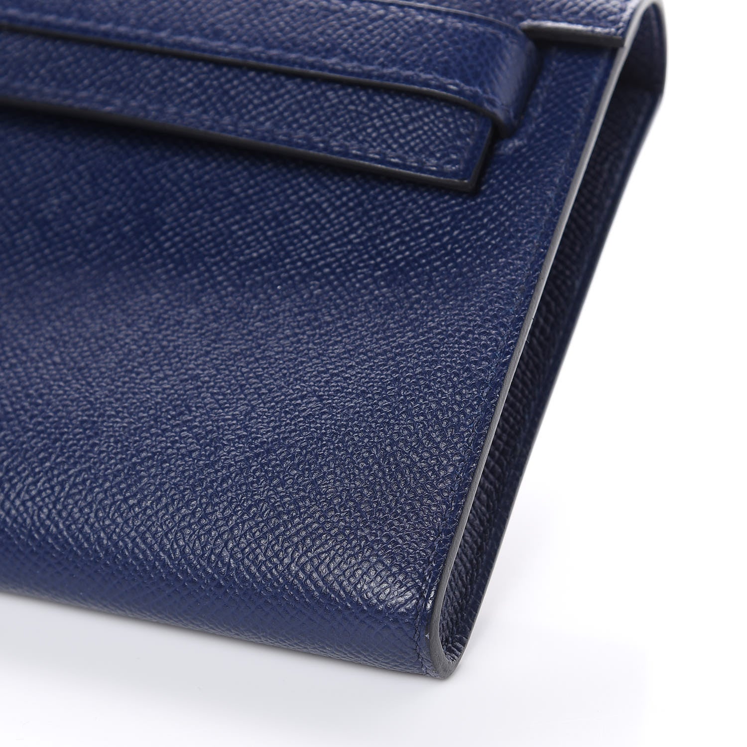 Hermes Epsom Kelly Cut Clutch Pochette Bleu Saphir 9 of 10