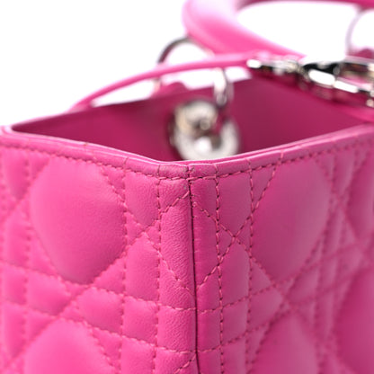 Christian Dior Lambskin Cannage Large Lady Dior Fuchsia 12 of 14