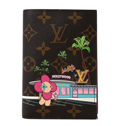 Louis Vuitton Monogram 2021 Christmas Animation Hollywood Passport Cover Fuchsia 1 of 9