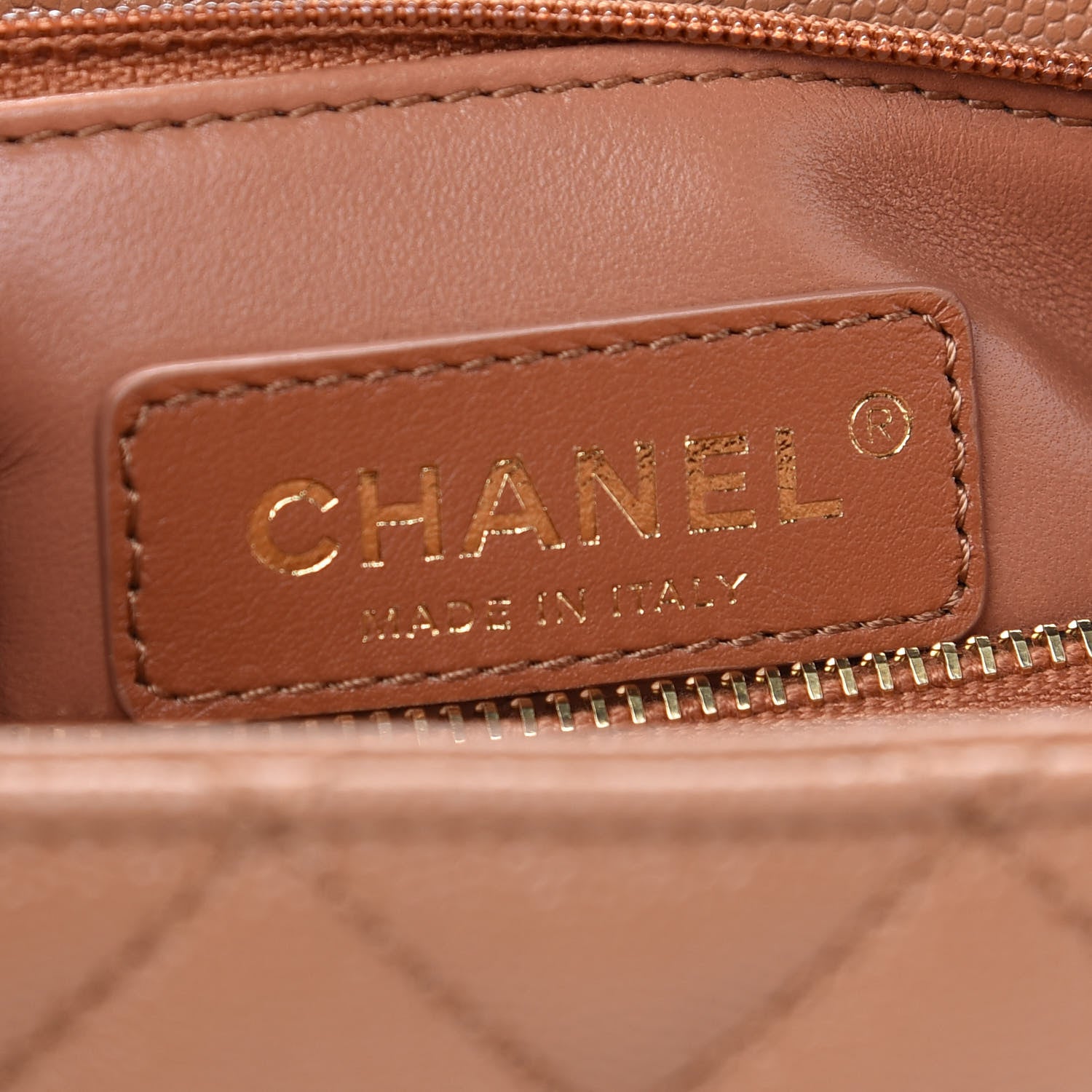 Chanel Caviar Quilted Small Coco Handle Flap Brown 6 of 9