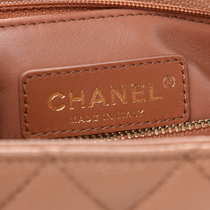 Chanel Caviar Quilted Small Coco Handle Flap Brown 6 of 9