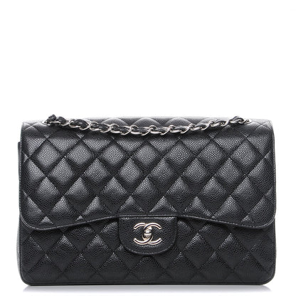 Chanel Caviar Quilted Jumbo Double Flap Black 1 of 9