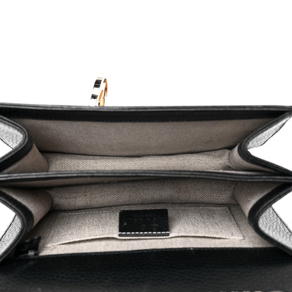 Gucci Dollar Calfskin Small Interlocking G Shoulder Bag Black 5 of 9