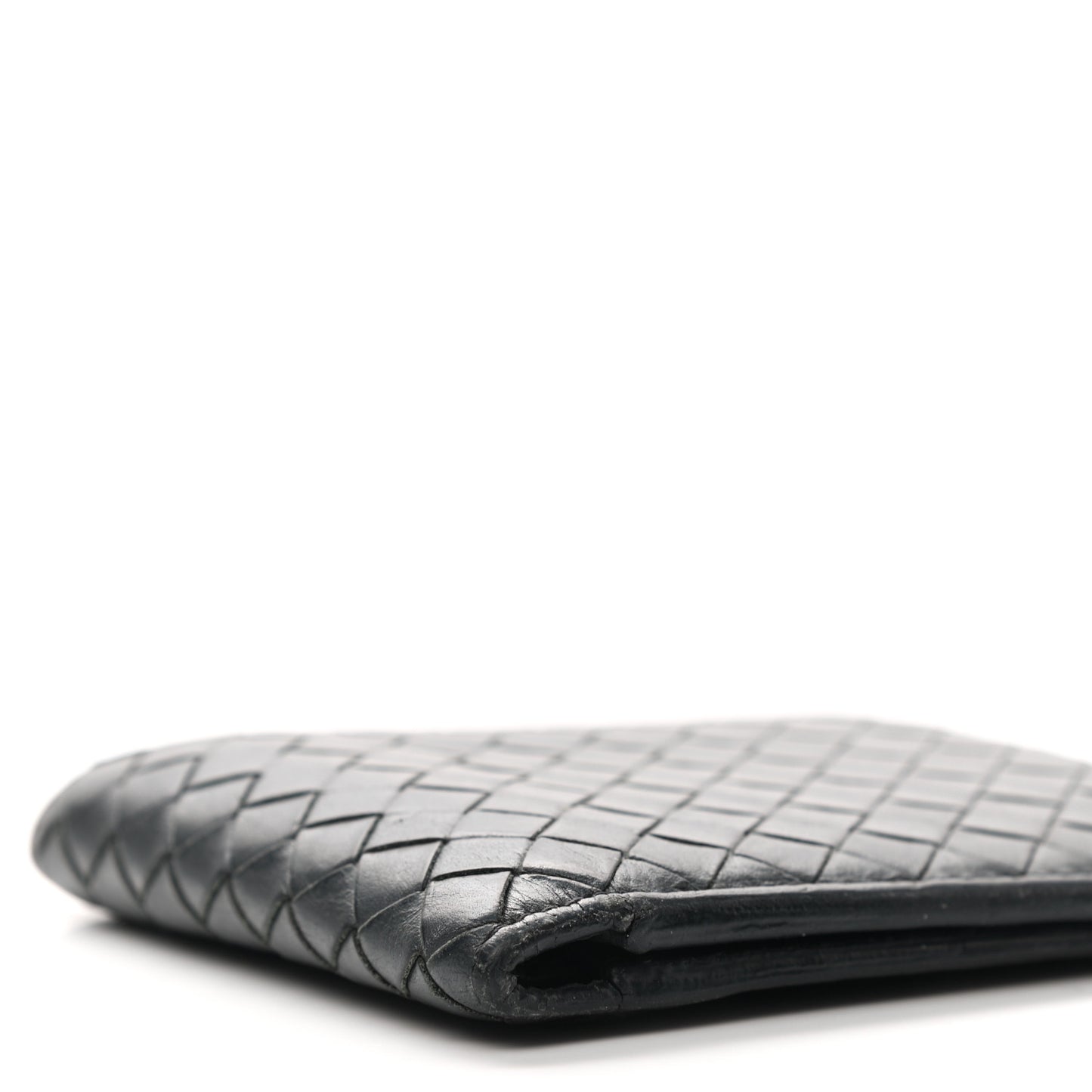 Nappa Intrecciato Bi-Fold Wallet Black