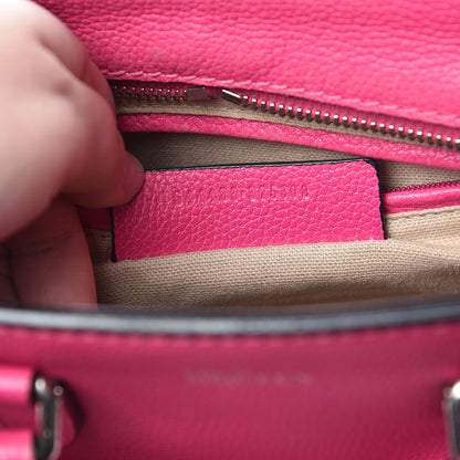 Alexander McQueen Grainy Calfskin Mini Padlock Zip Satchel Pink 13 of 23