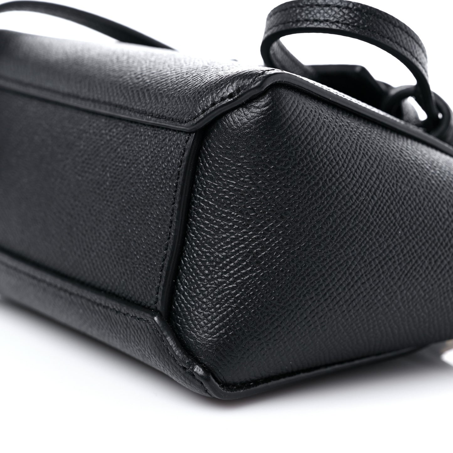 Grained Calfskin Pico Belt Bag Black
